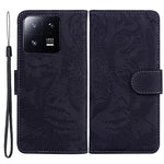 For Xiaomi 13 Pro 5G Cell Phone Case Tiger Imprinted PU Leather Wallet Stand Protective Cover