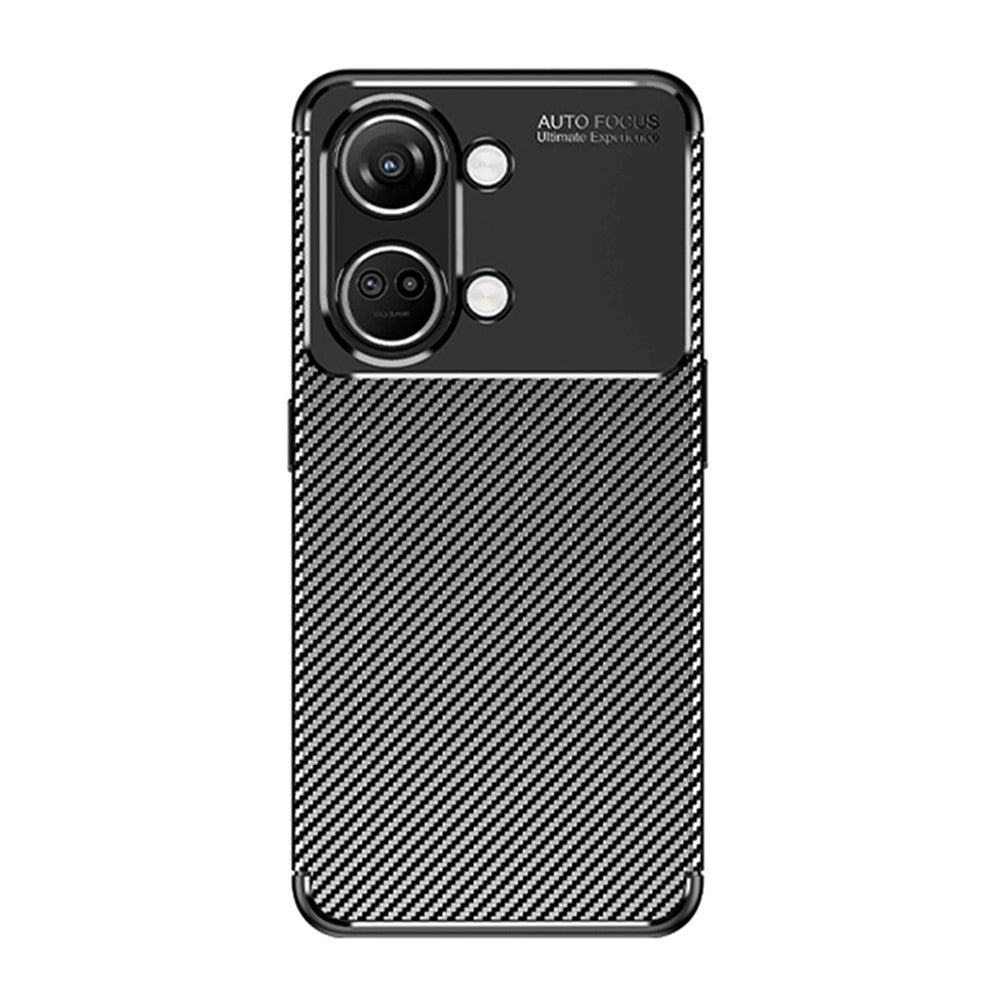 TPU Phone Cover for OnePlus Nord 3 5G / Ace 2V , Carbon Fiber Texture Anti-scratch Mobile Phone Case