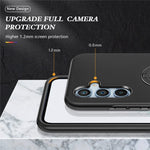 Til Samsung Galaxy A34 5G Roterbar Ring Stander Telefoncover PC+TPU Anti-fald Bagcover