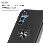 Til Samsung Galaxy A34 5G Roterbar Ring Stander Telefoncover PC+TPU Anti-fald Bagcover