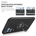 Til Samsung Galaxy A34 5G Roterbar Ring Stander Telefoncover PC+TPU Anti-fald Bagcover