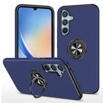 Til Samsung Galaxy A34 5G Roterbar Ring Stander Telefoncover PC+TPU Anti-fald Bagcover