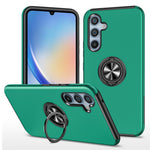 Til Samsung Galaxy A34 5G Roterbar Ring Stander Telefoncover PC+TPU Anti-fald Bagcover