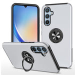 Til Samsung Galaxy A34 5G Roterbar Ring Stander Telefoncover PC+TPU Anti-fald Bagcover