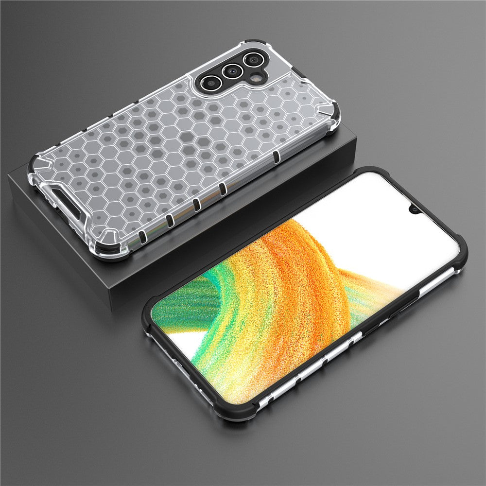 For Samsung Galaxy A54 5G Honeycomb Texture TPU+PC Phone Case Shockproof Back Cover