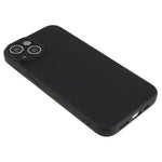 For iPhone 13 6.1 inch Soft TPU Camera Protection Phone Case Soft Fiber Lining Rubberized Cover