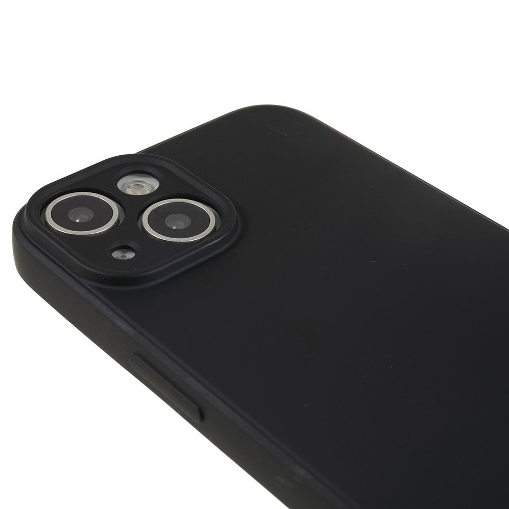 For iPhone 13 6.1 inch Soft TPU Camera Protection Phone Case Soft Fiber Lining Rubberized Cover