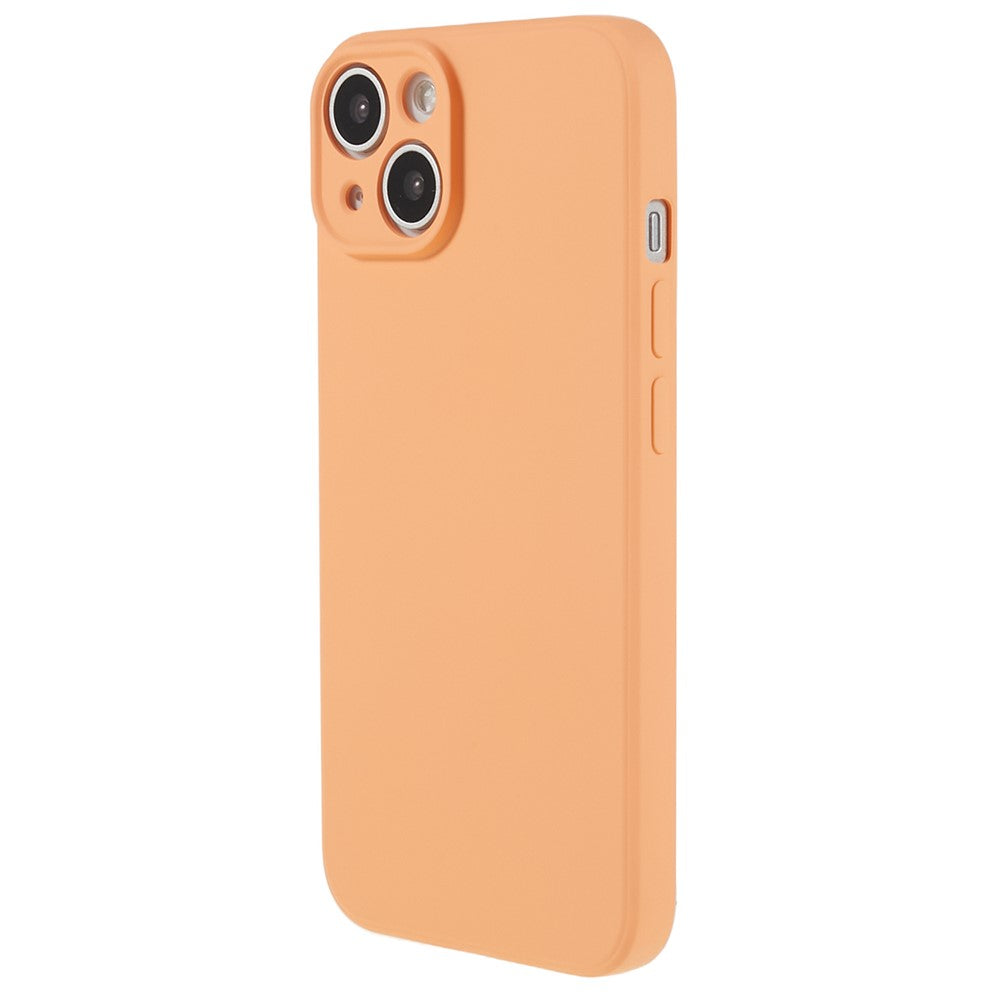 For iPhone 13 6.1 inch Soft TPU Camera Protection Phone Case Soft Fiber Lining Rubberized Cover