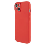 For iPhone 14 Fiber Lining Soft TPU Phone Case Rubberized Texture Protective Cover