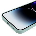 For iPhone 14 Pro Max Rubberized TPU Protective Case Soft Fiber Lining Inside Shockproof Phone Cover