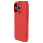 For iPhone 14 Pro Max Rubberized TPU Protective Case Soft Fiber Lining Inside Shockproof Phone Cover