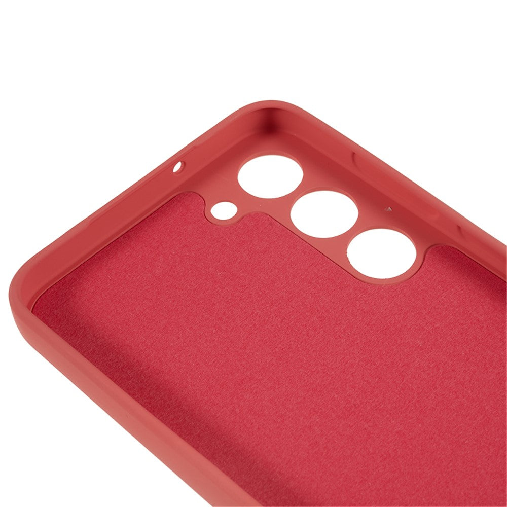 For Samsung Galaxy S23 TPU Camera Protection Phone Case Soft Fiber Lining Rubberized Back Cover