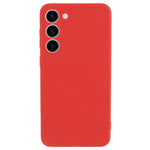 For Samsung Galaxy S23 TPU Camera Protection Phone Case Soft Fiber Lining Rubberized Back Cover