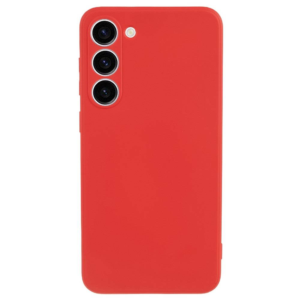 For Samsung Galaxy S23 TPU Camera Protection Phone Case Soft Fiber Lining Rubberized Back Cover