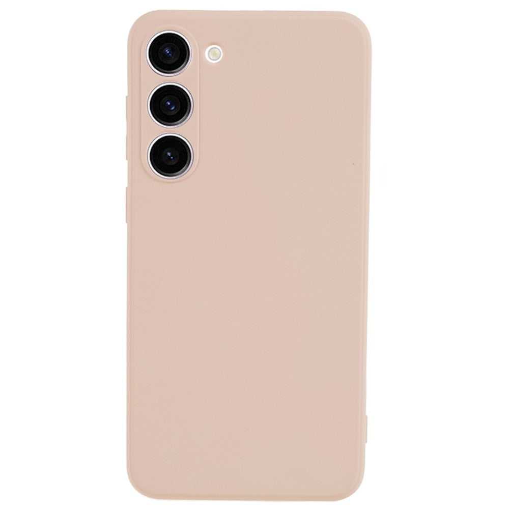 For Samsung Galaxy S23 TPU Camera Protection Phone Case Soft Fiber Lining Rubberized Back Cover