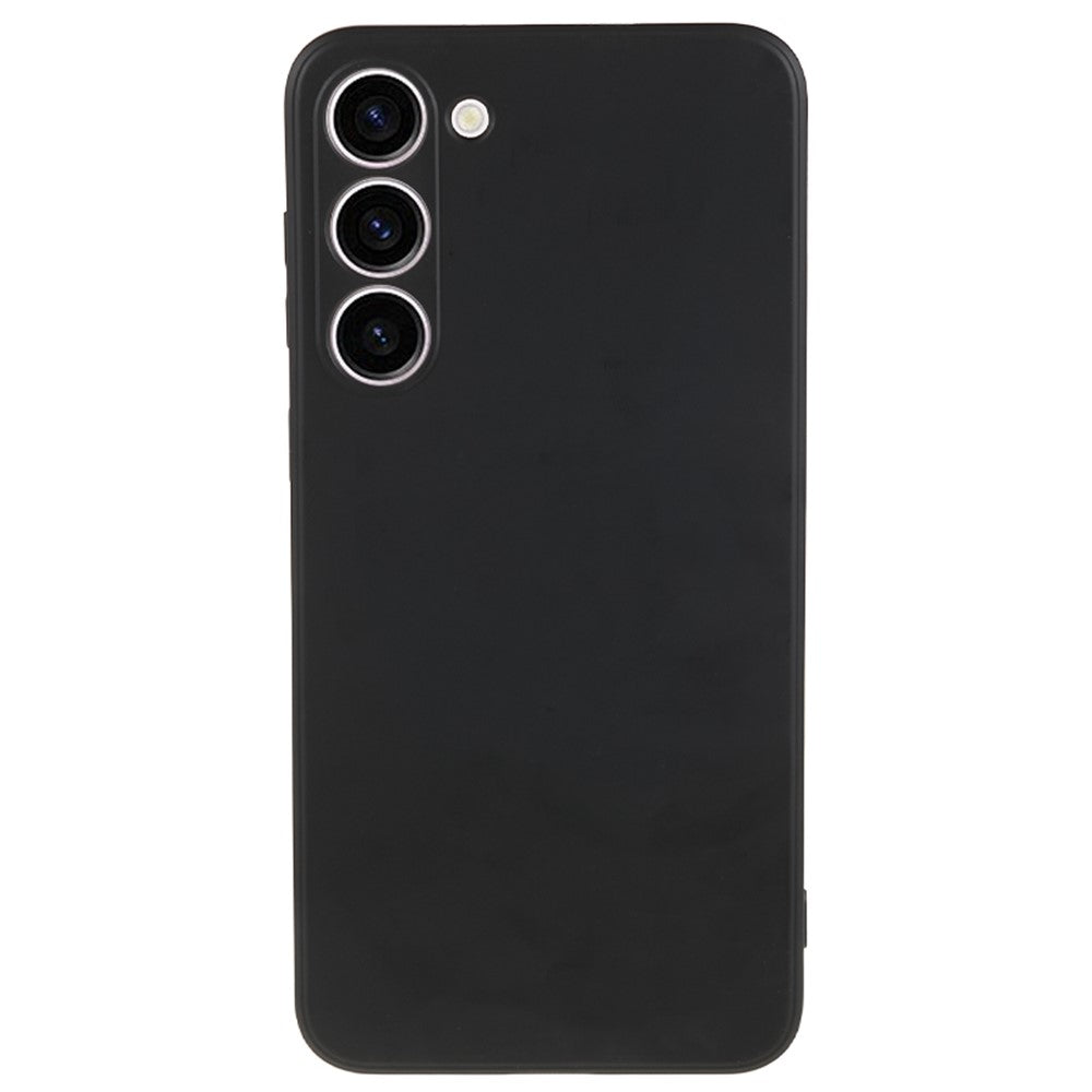 For Samsung Galaxy S23 TPU Camera Protection Phone Case Soft Fiber Lining Rubberized Back Cover