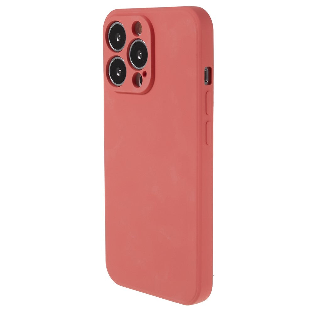 For iPhone 13 Pro 6.1 inch Rubberized TPU Phone Case Soft Fiber Lining Shockproof Cover