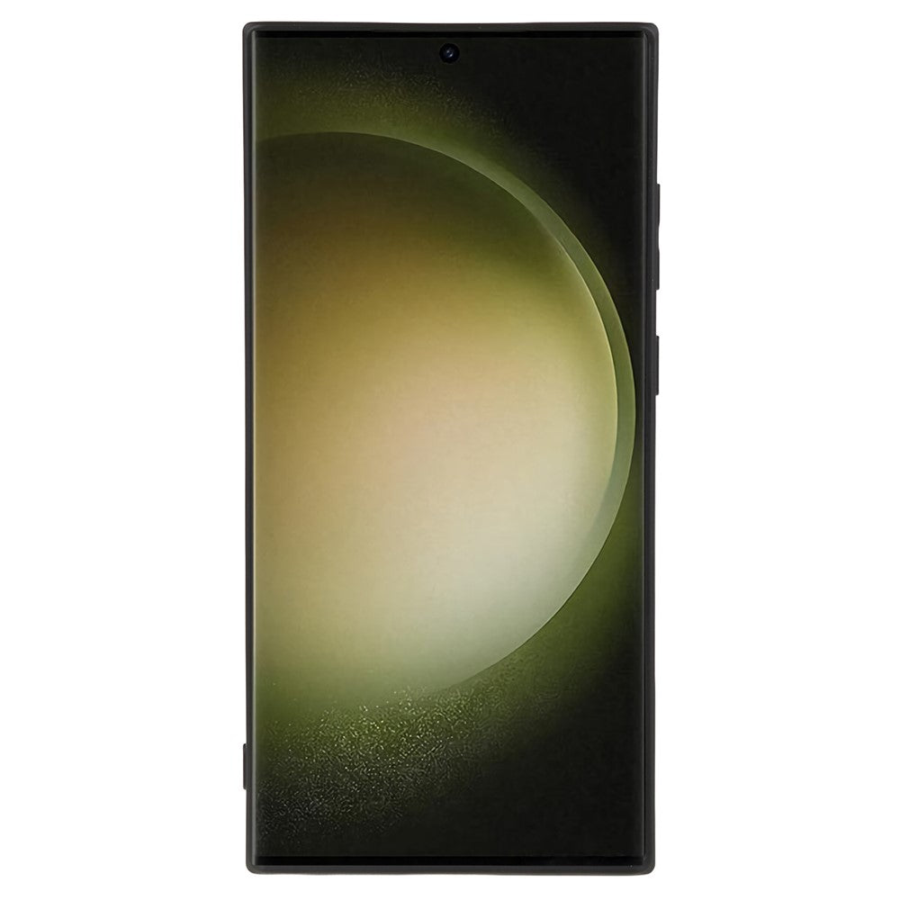 Samsung Galaxy S23 Ultra Gummerat Textur mobilskal Mjukt TPU Fiberfoder Stötsäkert Skyddsfodral