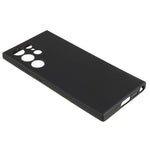 Samsung Galaxy S23 Ultra Gummerat Textur mobilskal Mjukt TPU Fiberfoder Stötsäkert Skyddsfodral