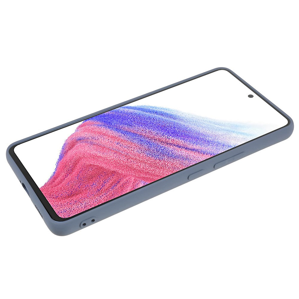 Til Samsung Galaxy A53 5G Blødt TPU-etui Gummibelagt Anti-ridse Fiberfor Indvendigt Telefoncover