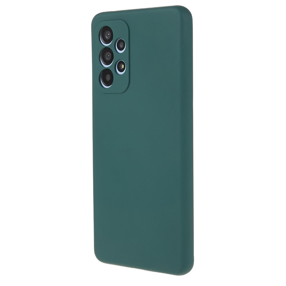 Til Samsung Galaxy A53 5G Blødt TPU-etui Gummibelagt Anti-ridse Fiberfor Indvendigt Telefoncover