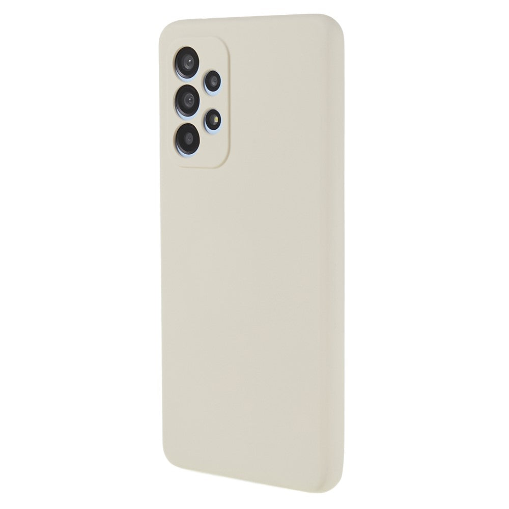 Til Samsung Galaxy A53 5G Blødt TPU-etui Gummibelagt Anti-ridse Fiberfor Indvendigt Telefoncover