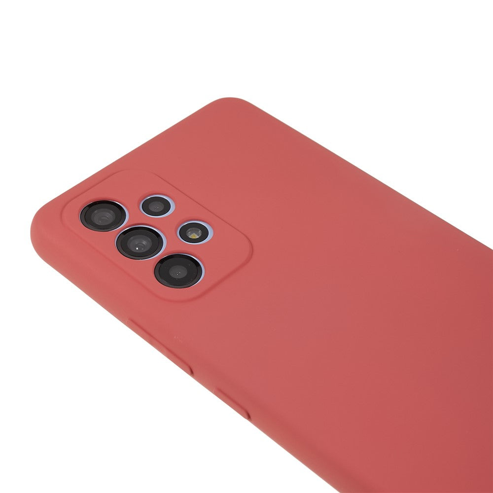 TPU-mobilskal för Samsung Galaxy A33 5G, gummibelagt halkfritt skal med mjukt fiberfoder