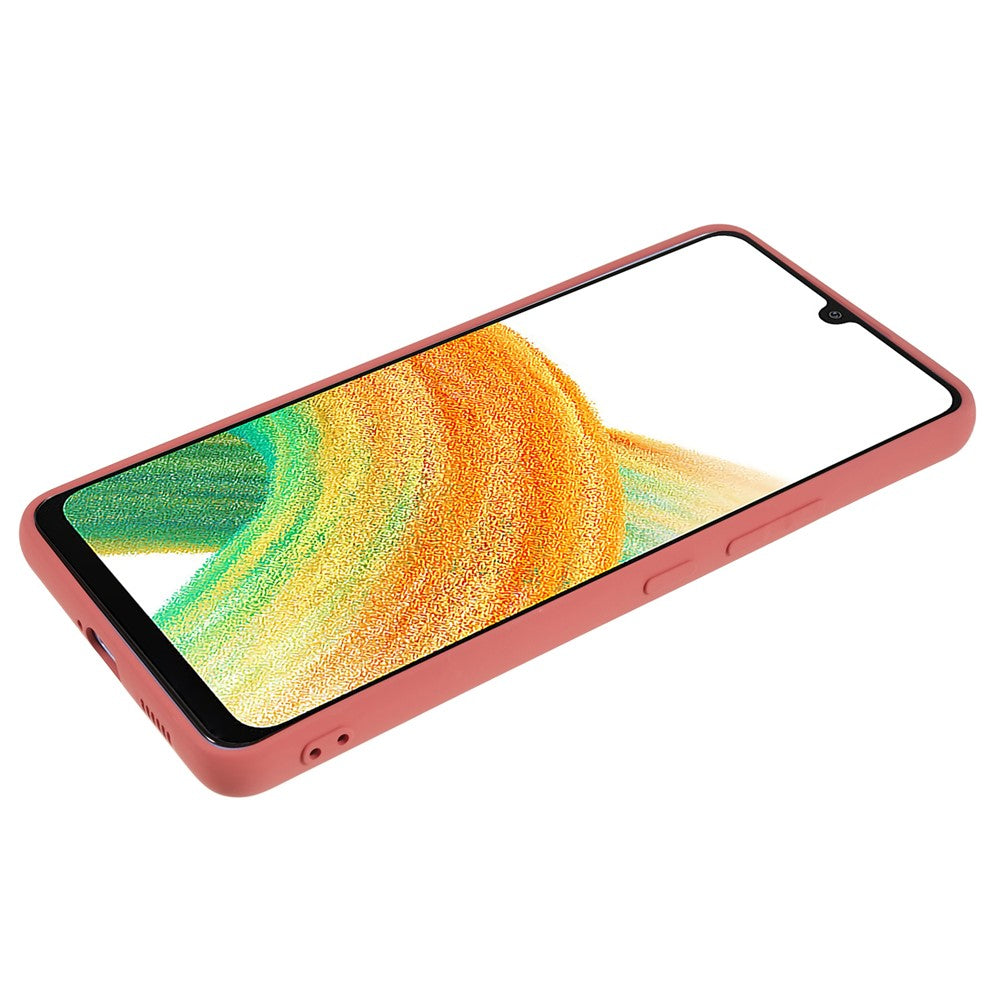 TPU Phone Case for Samsung Galaxy A33 5G, Rubberized Anti-Slip Cover with Soft Fiber Lining