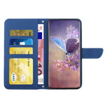 HT03 For Xiaomi Redmi Note 12 4G Skin-touch Butterfly Flowers Imprinted Wallet Stand Case Leather Cover with Shoulder Strap