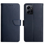 HT02 Cell Phone Cover for Xiaomi Redmi Note 12 4G , Genuine Leather Nappa Texture Wallet Stand Case