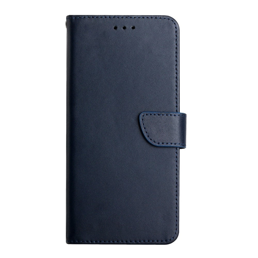 HT02 Cell Phone Cover for Xiaomi Redmi Note 12 4G , Genuine Leather Nappa Texture Wallet Stand Case