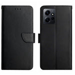 HT02 Mobilmobilskal för Xiaomi Redmi Note 12 4G, Plånboksfodral i äkta läder med nappatextur