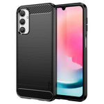MOFI JK TPU Series-1 For Samsung Galaxy A24 4G (162.1 x 77.6 x 8.3mm) Carbon Fiber TPU Phone Case Brushed Non-Slip Protective Cover