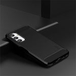 MOFI JK TPU Series-1 For Samsung Galaxy A24 4G (162.1 x 77.6 x 8.3mm) Carbon Fiber TPU Phone Case Brushed Non-Slip Protective Cover