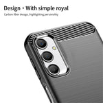 MOFI JK TPU Series-1 For Samsung Galaxy A24 4G (162.1 x 77.6 x 8.3mm) Carbon Fiber TPU Phone Case Brushed Non-Slip Protective Cover