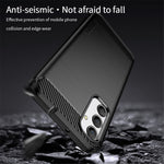 MOFI JK TPU Series-1 For Samsung Galaxy A24 4G (162.1 x 77.6 x 8.3mm) Carbon Fiber TPU Phone Case Brushed Non-Slip Protective Cover