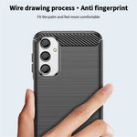 MOFI JK TPU Series-1 For Samsung Galaxy A24 4G (162.1 x 77.6 x 8.3mm) Carbon Fiber TPU Phone Case Brushed Non-Slip Protective Cover