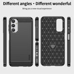 MOFI JK TPU Series-1 For Samsung Galaxy A24 4G (162.1 x 77.6 x 8.3mm) Carbon Fiber TPU Phone Case Brushed Non-Slip Protective Cover
