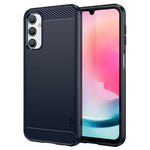 MOFI JK TPU Series-1 For Samsung Galaxy A24 4G (162.1 x 77.6 x 8.3mm) Carbon Fiber TPU Phone Case Brushed Non-Slip Protective Cover