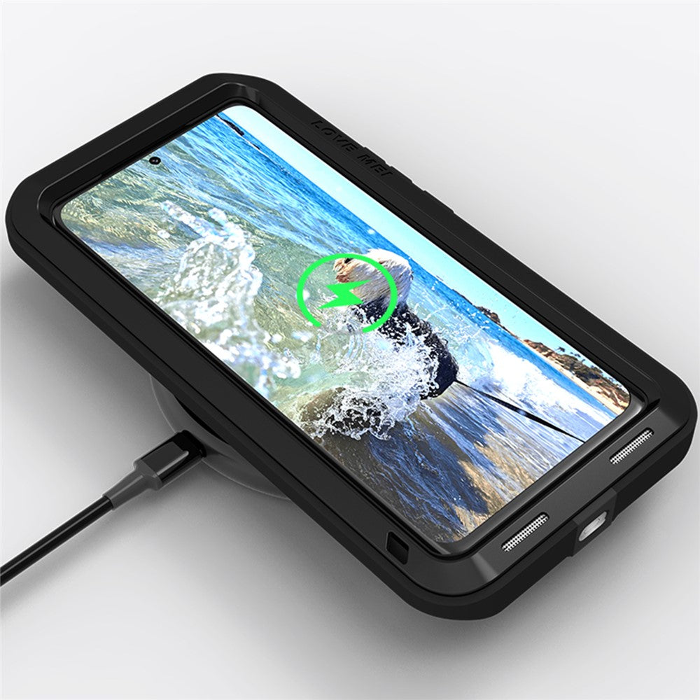 LOVE MEI Tough Armour Rugged-metalcover til Xiaomi 13 Pro 5G med silikonebeskyttelse (uden hærdet glas)