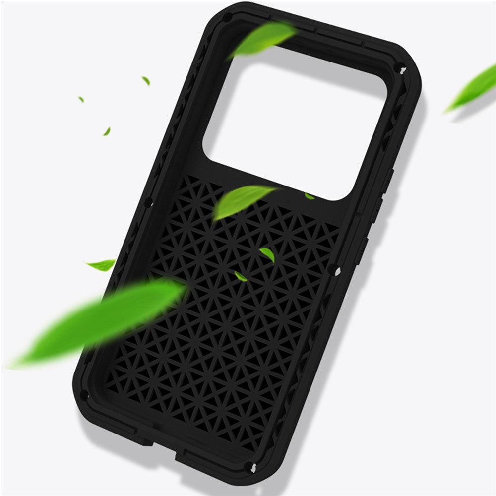 LOVE MEI Tough Armour Rugged-metalcover til Xiaomi 13 Pro 5G med silikonebeskyttelse (uden hærdet glas)