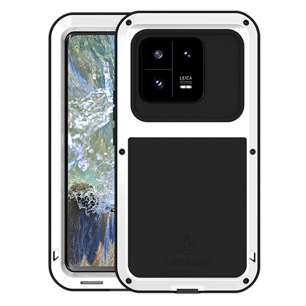 LOVE MEI Tough Armour Rugged-metalcover til Xiaomi 13 Pro 5G med silikonebeskyttelse (uden hærdet glas)