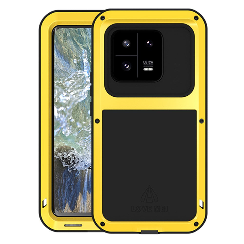 LOVE MEI Tough Armour Rugged-metalcover til Xiaomi 13 Pro 5G med silikonebeskyttelse (uden hærdet glas)
