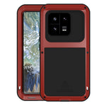 LOVE MEI Tough Armour Rugged-metalcover til Xiaomi 13 Pro 5G med silikonebeskyttelse (uden hærdet glas)
