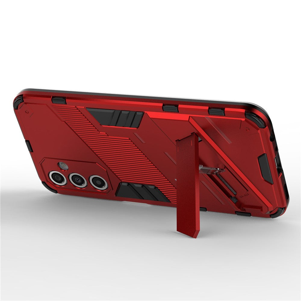 Ridsefast telefoncover til Samsung Galaxy A24 4G (162,1 x 77,6 x 8,3 mm) Støttefod TPU+PC Beskyttende mobiltelefoncover