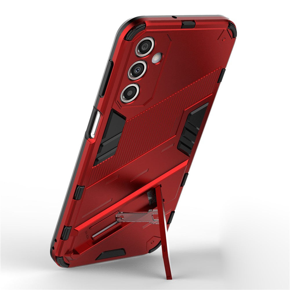 Ridsefast telefoncover til Samsung Galaxy A24 4G (162,1 x 77,6 x 8,3 mm) Støttefod TPU+PC Beskyttende mobiltelefoncover