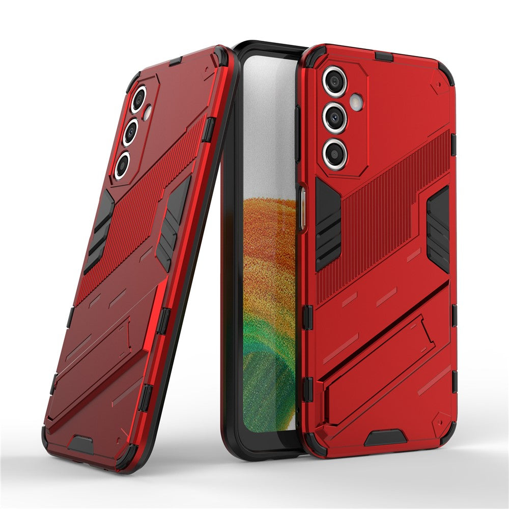 Ridsefast telefoncover til Samsung Galaxy A24 4G (162,1 x 77,6 x 8,3 mm) Støttefod TPU+PC Beskyttende mobiltelefoncover