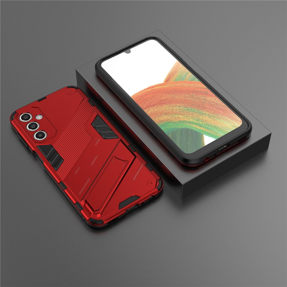 Ridsefast telefoncover til Samsung Galaxy A24 4G (162,1 x 77,6 x 8,3 mm) Støttefod TPU+PC Beskyttende mobiltelefoncover