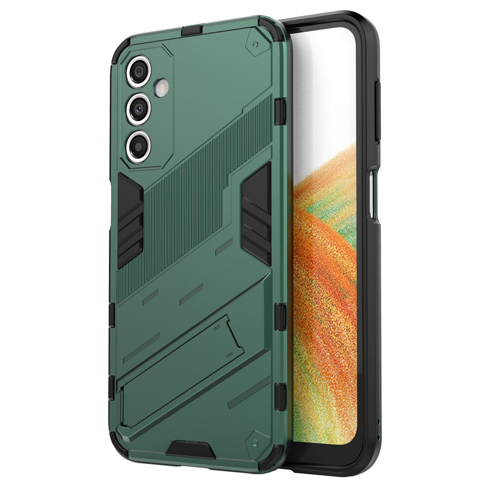Ridsefast telefoncover til Samsung Galaxy A24 4G (162,1 x 77,6 x 8,3 mm) Støttefod TPU+PC Beskyttende mobiltelefoncover