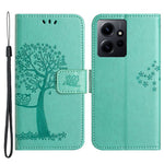 For Xiaomi Redmi Note 12 4G Owl Tree Imprinted Pattern Phone Wallet Case PU Leather Stand Phone Cover